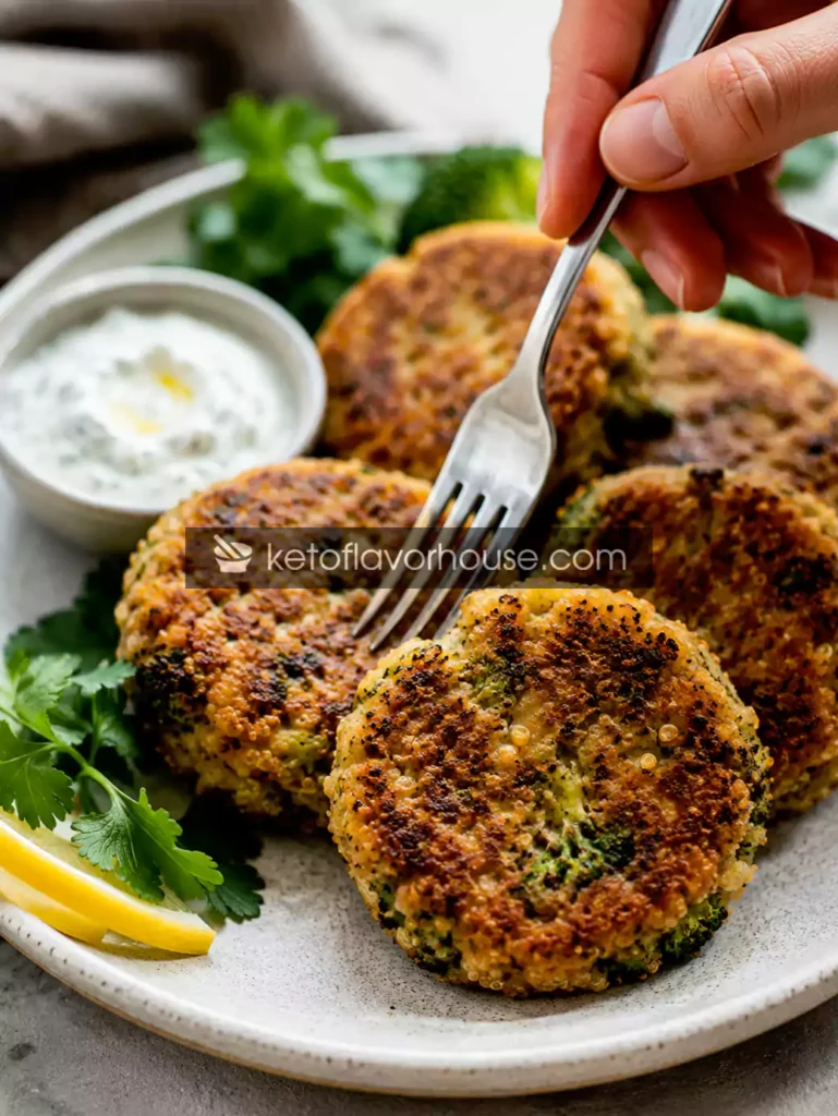 Anti-Inflammatory Crispy Quinoa Broccoli Patties Recipe