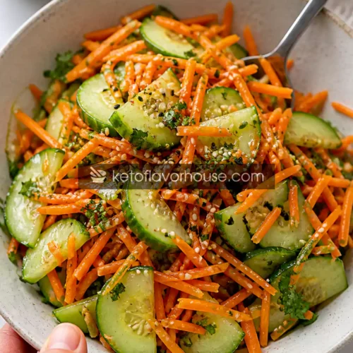 Anti-Inflammatory Cucumber Carrot Sesame Salad
