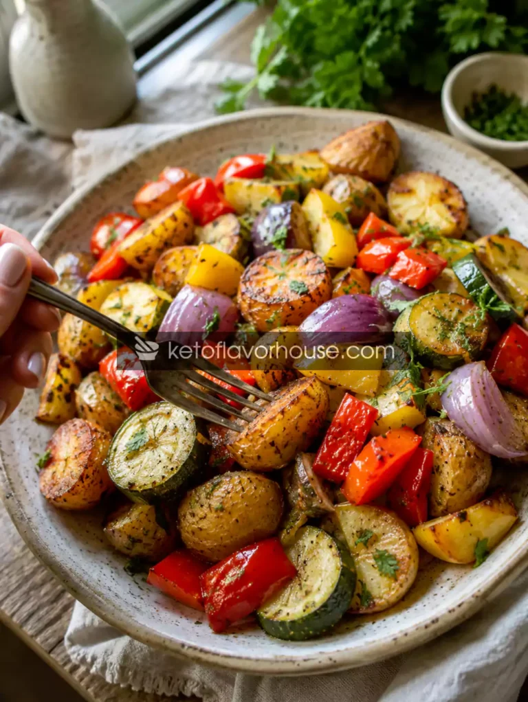 Anti-Inflammatory Garlic Herb Roasted Vegetables with Potatoes