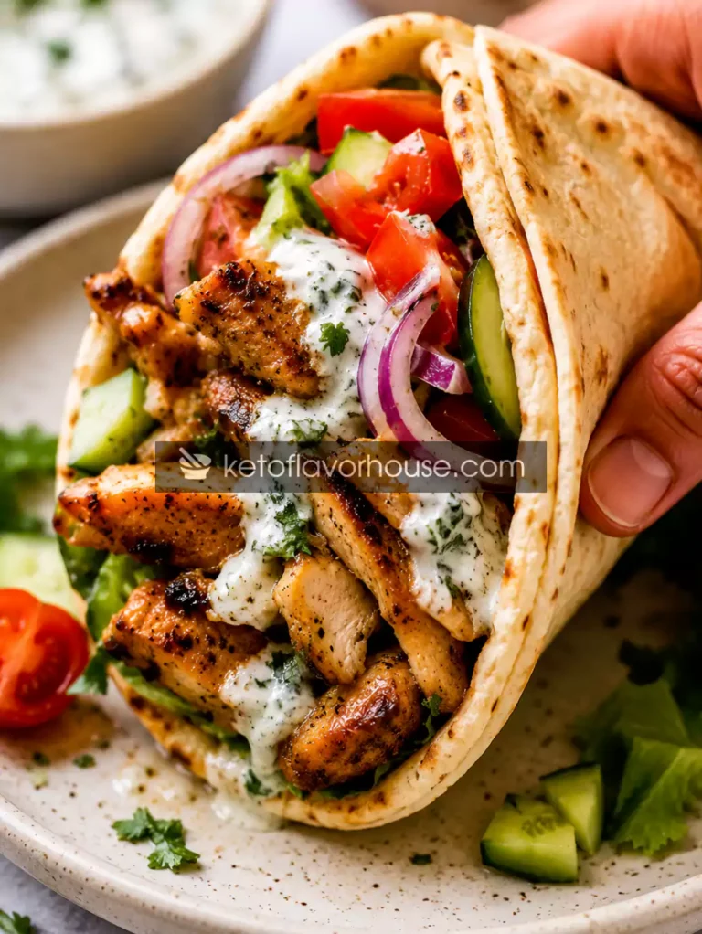Anti-Inflammatory Greek Chicken Gyros Recipe for Gut Health & Balanced Energy