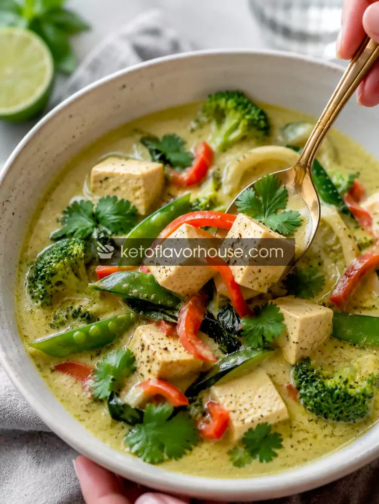 Anti-Inflammatory Green Curry Recipe for One