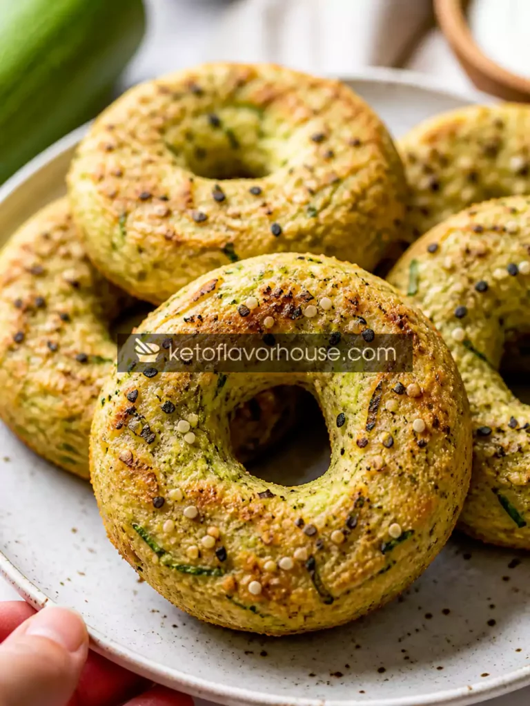 Anti-Inflammatory Low-Carb Zucchini Bagels