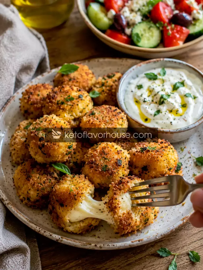 Anti-Inflammatory Mediterranean Crispy Cheese Bites Recipe