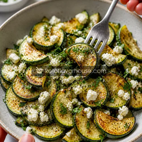 Anti-Inflammatory Roasted Zucchini with Feta