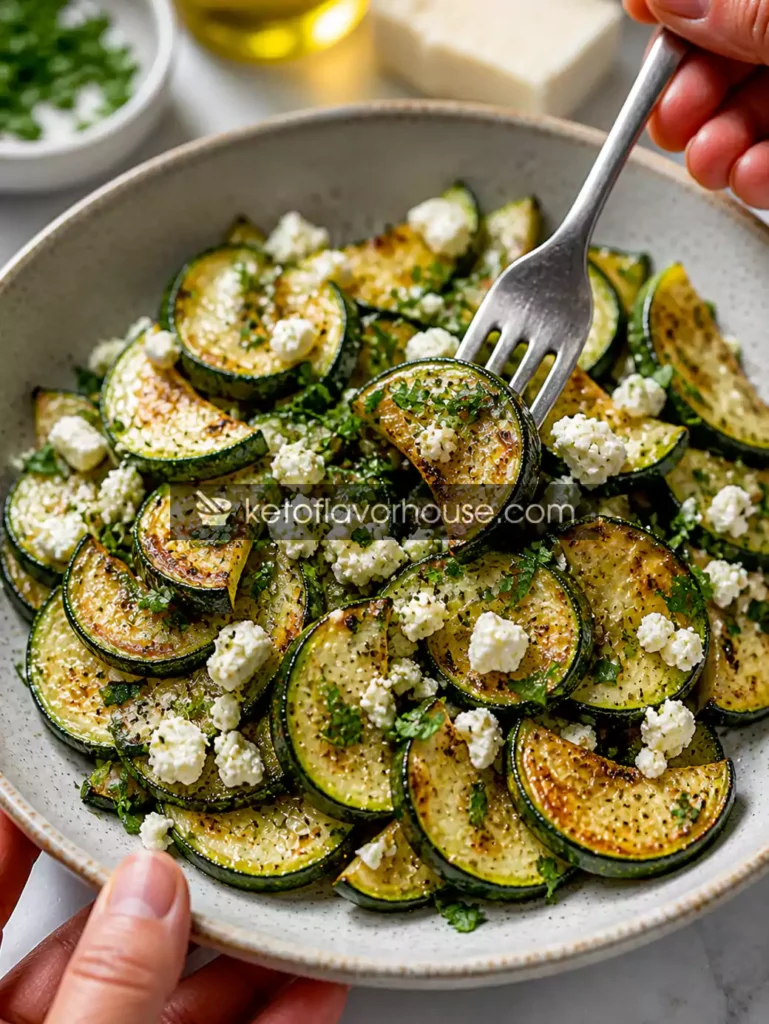 Anti-Inflammatory Roasted Zucchini with Feta