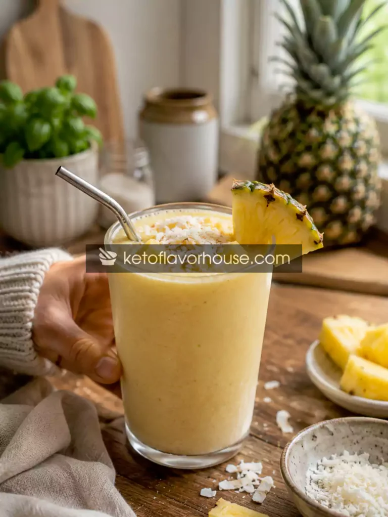 Creamy Anti-Inflammatory Piña Colada Smoothie Recipe