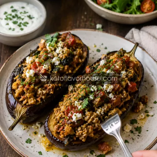 Easy Anti-Inflammatory Mediterranean Stuffed Eggplant Recipe
