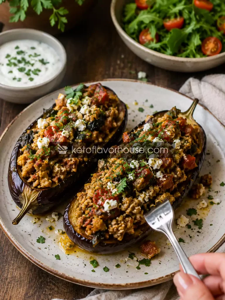 Easy Anti-Inflammatory Mediterranean Stuffed Eggplant Recipe
