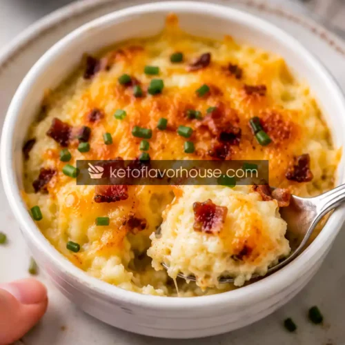 Easy Bariatric Loaded Cauliflower Bake Cup