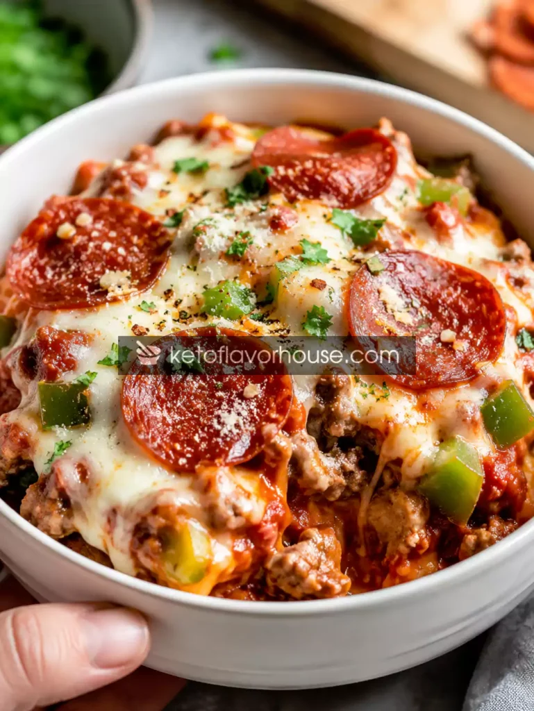 Easy Bariatric Pizza Bowl