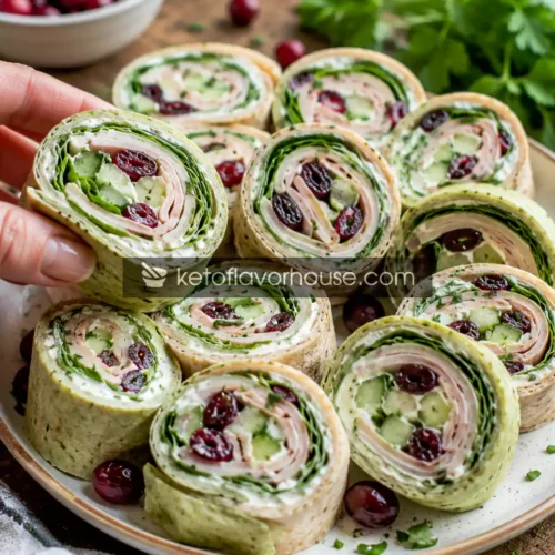 Easy Healthy Anti-Inflammatory Turkey Cranberry Pinwheels Recipe