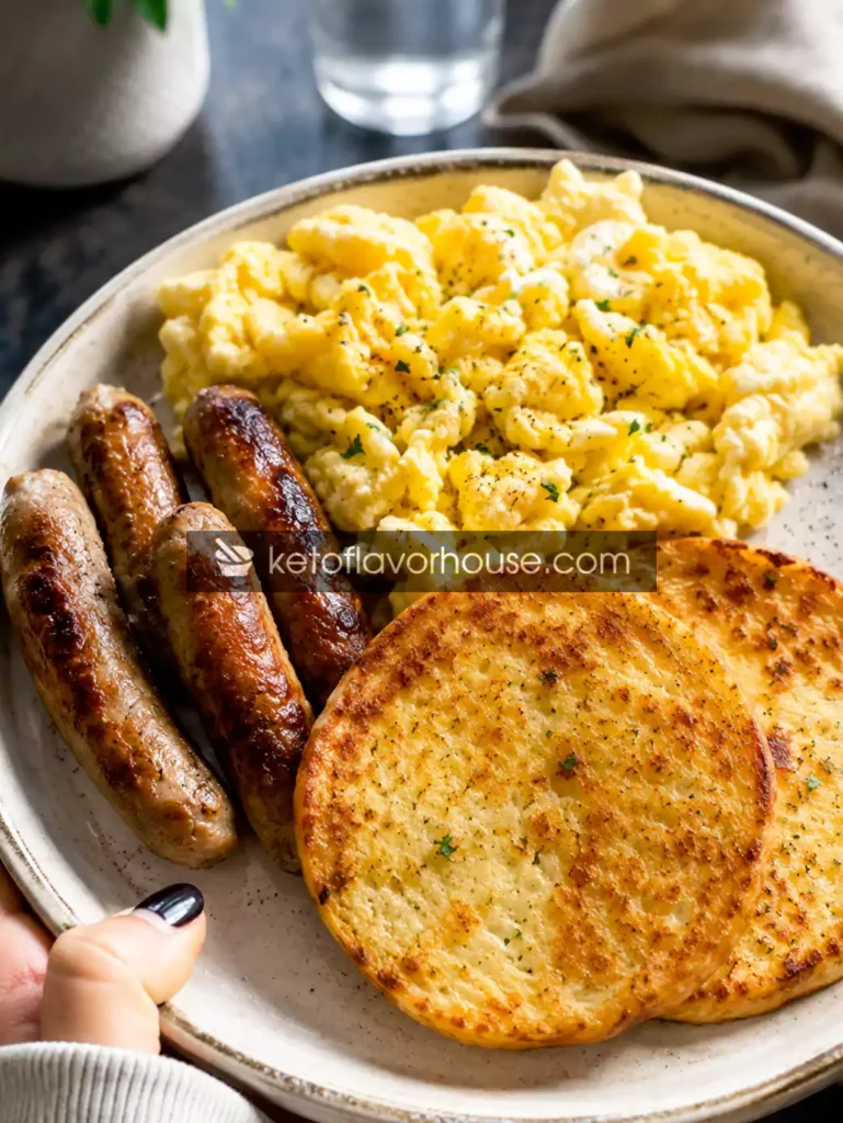 Easy High-Protein Chicken Sausage Breakfast Plate