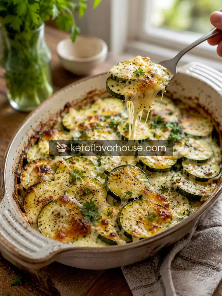 Healthy Anti-Inflammatory Cheesy Zucchini Bake