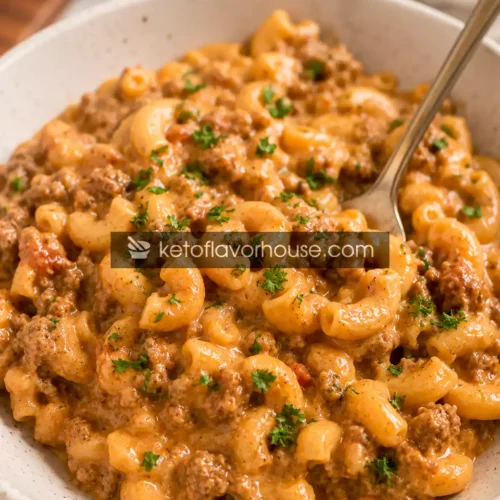 Healthy High-Protein Hamburger Helper Recipe