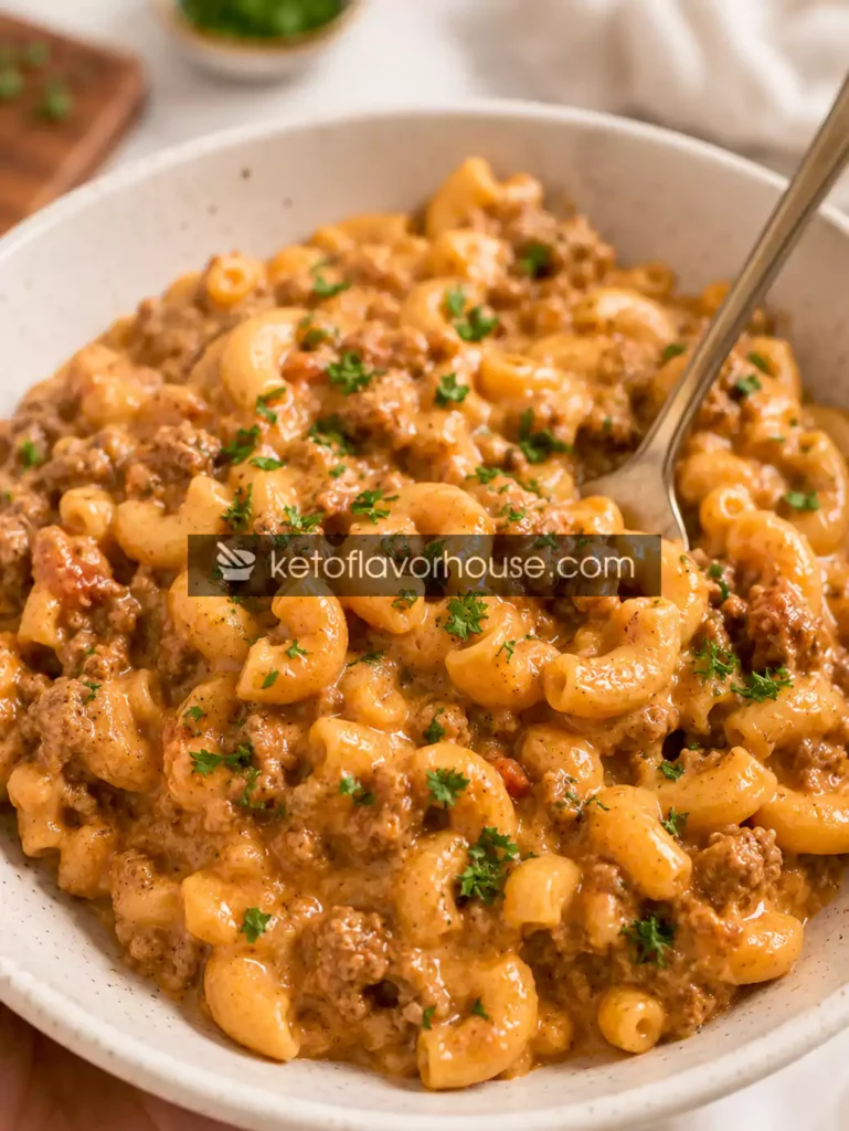Healthy High-Protein Hamburger Helper Recipe