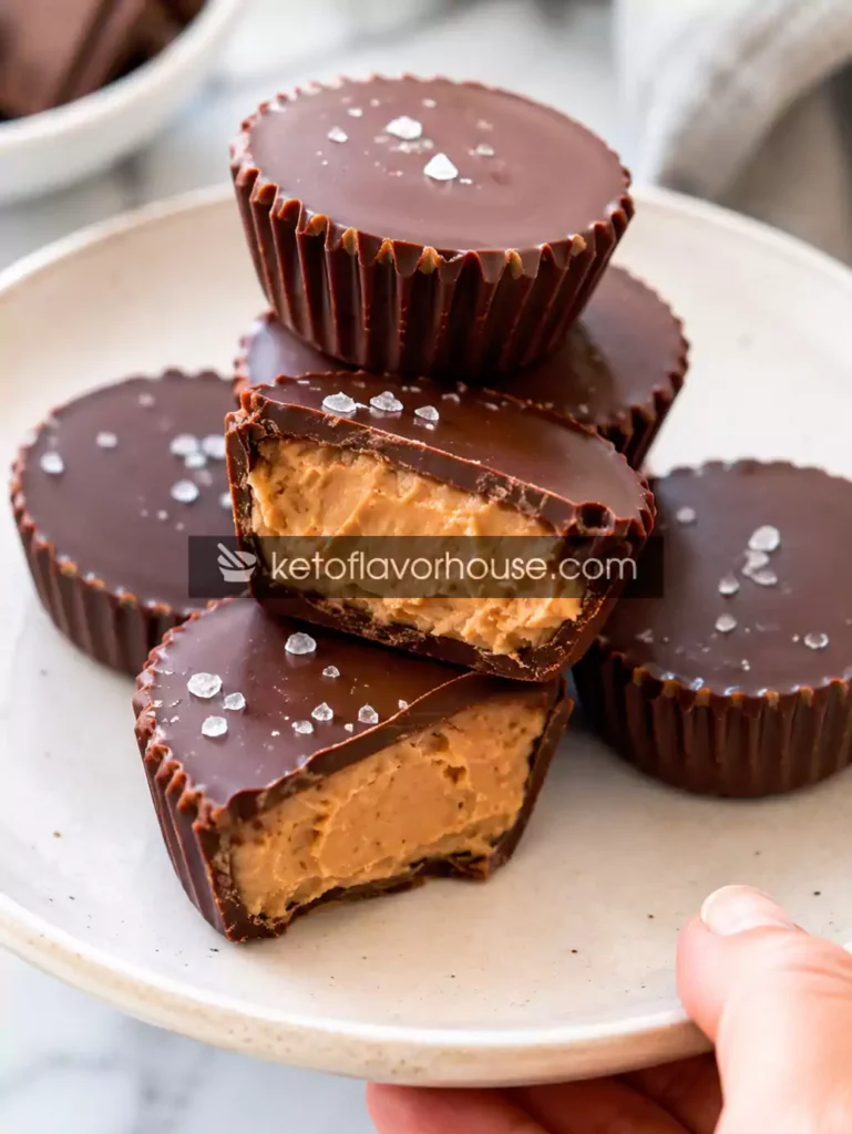 High-Protein Bariatric Chocolate Peanut Butter Fudge Cups