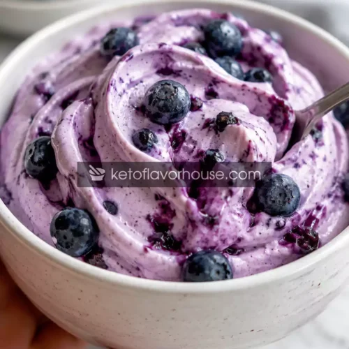 High-Protein Blueberry Frozen Yogurt Recipe
