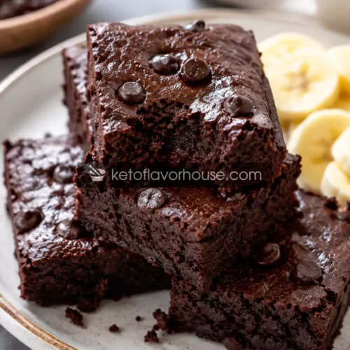 High-Protein Chocolate Banana Brownies for Weight Loss