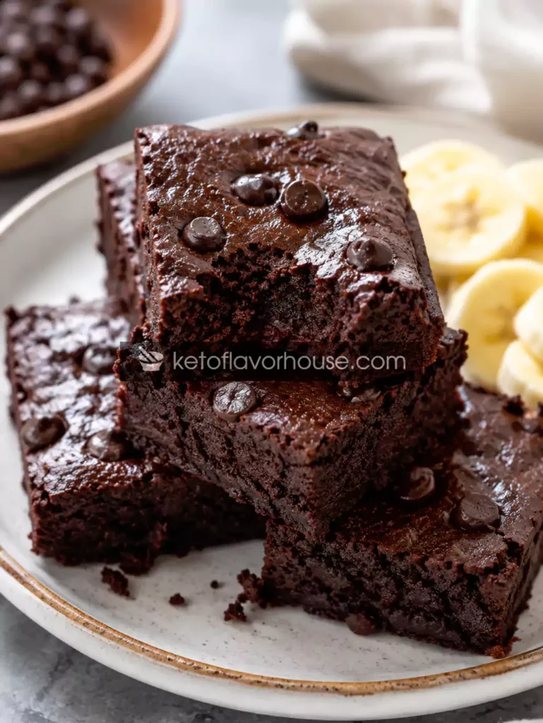 High-Protein Chocolate Banana Brownies for Weight Loss