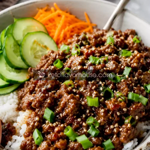 High-Protein Korean Ground Beef Bowls Recipe