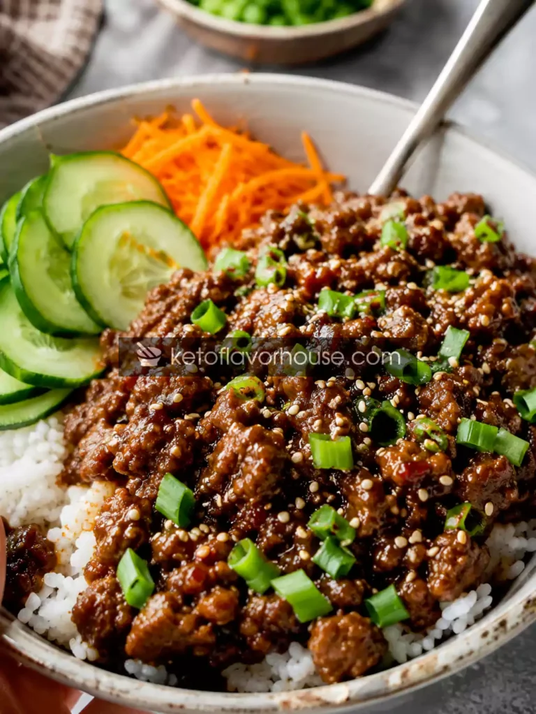 High-Protein Korean Ground Beef Bowls Recipe