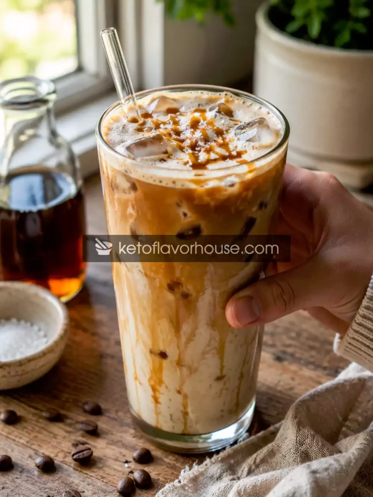 High-Protein Maple Sea Salt Iced Latte