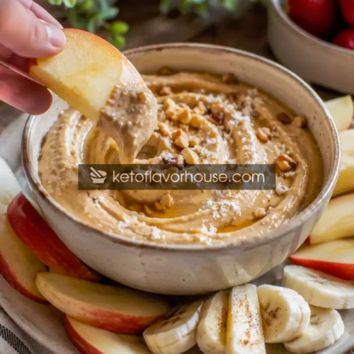 High-Protein Peanut Butter Yogurt Dip with Greek Yogurt