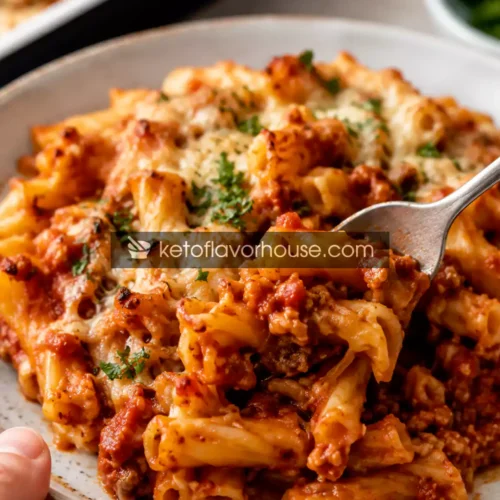 High-Protein Vegan Pasta Bake for Weight Loss