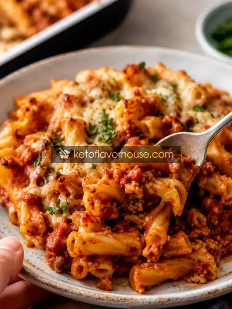 High-Protein Vegan Pasta Bake for Weight Loss