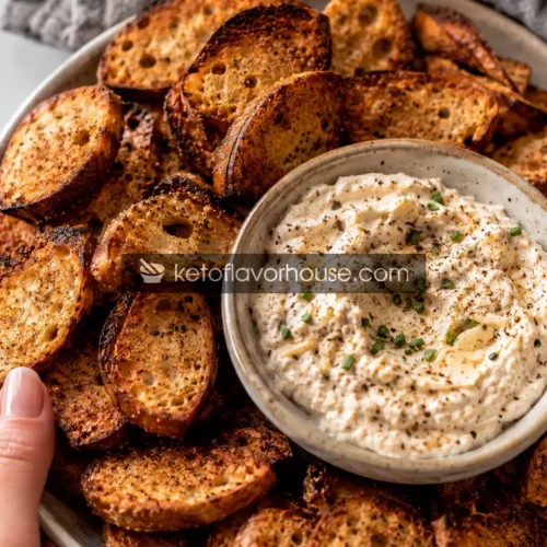 Keto Air Fryer Bagel Chips