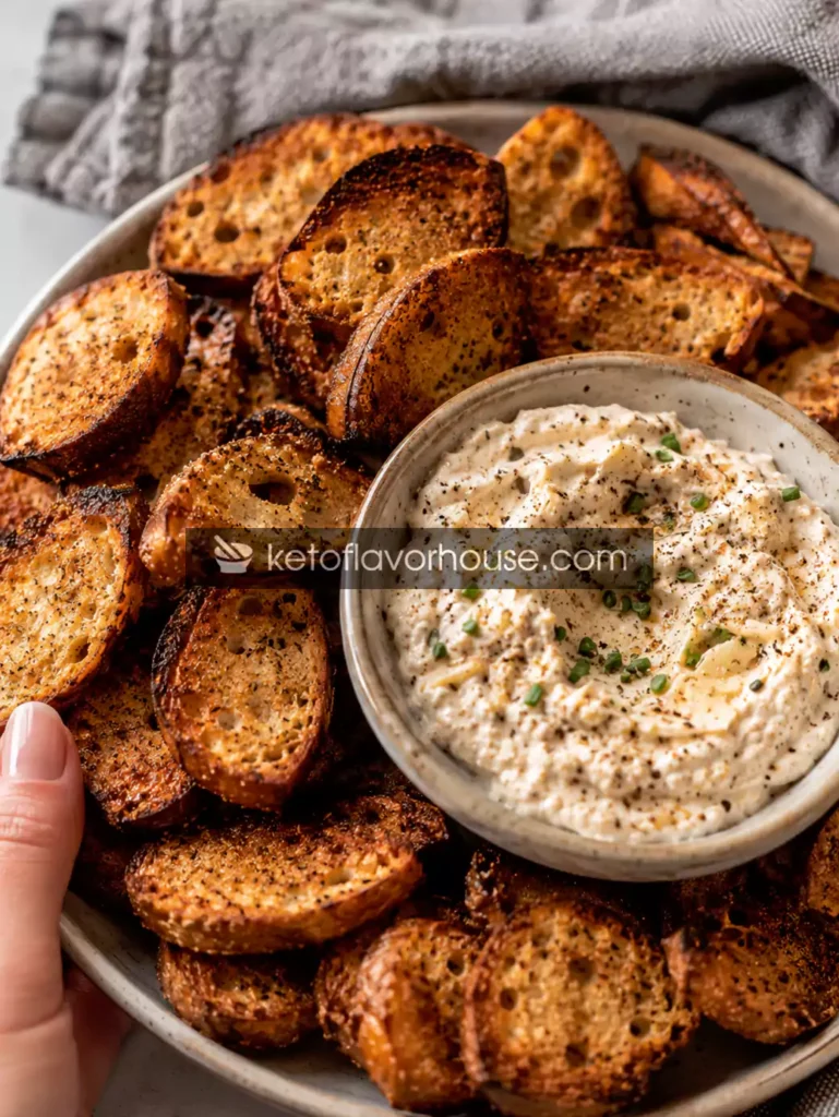 Keto Air Fryer Bagel Chips
