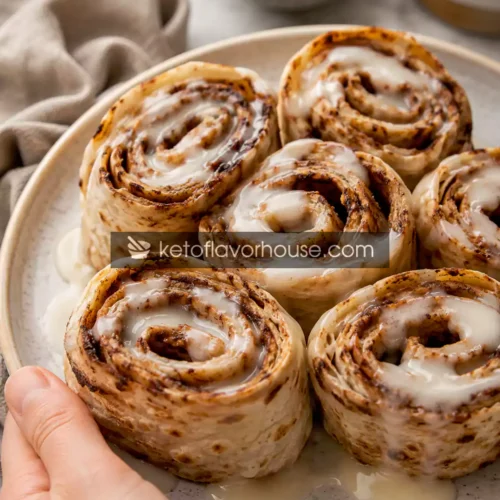 Keto Cinnamon Rolls with Low Carb Tortillas