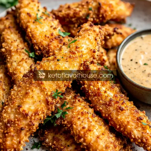 Keto Crispy Chicken Fries Recipe