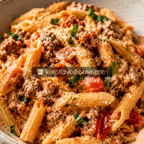 Keto High-Protein Pasta Sauce with Cottage Cheese