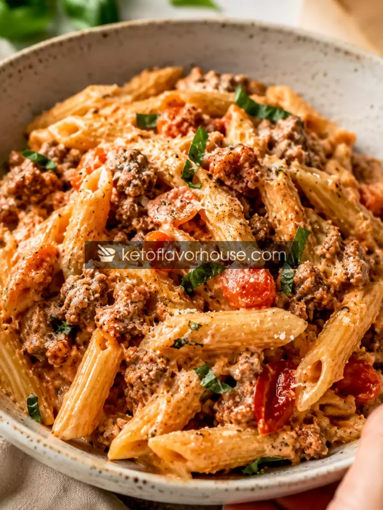 Keto High-Protein Pasta Sauce with Cottage Cheese