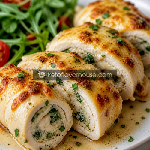 Keto Ranch Chicken Roll Ups