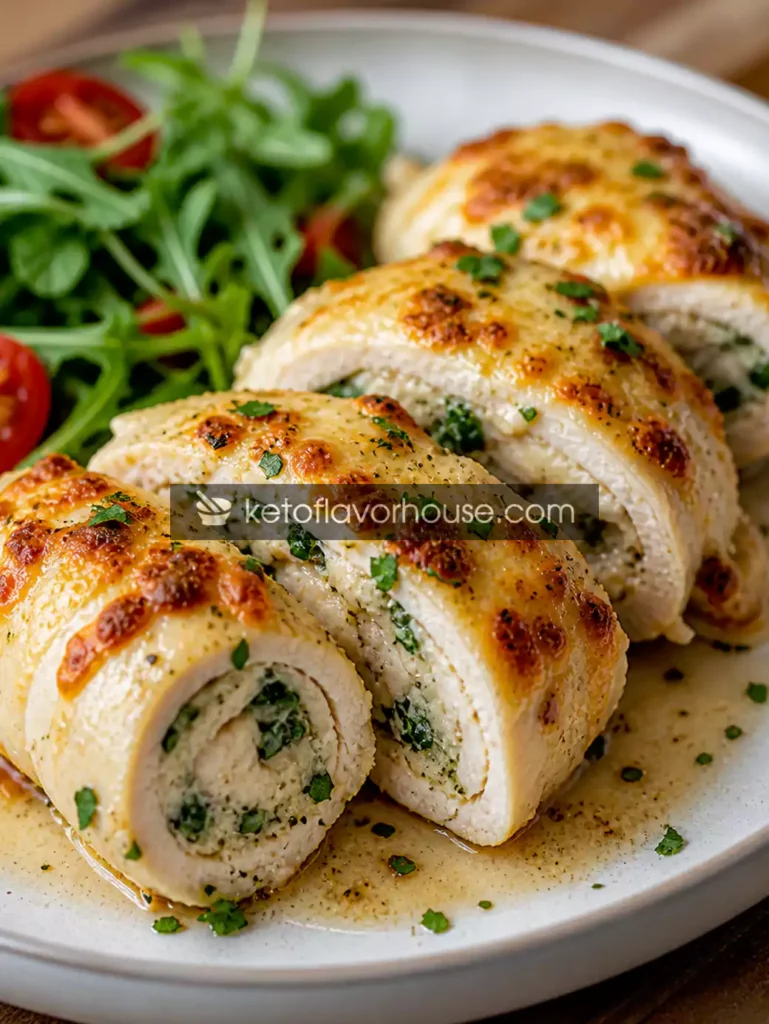 Keto Ranch Chicken Roll Ups