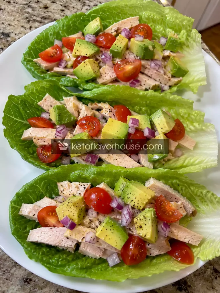 18g Protein Turkey Avocado Lettuce Wraps