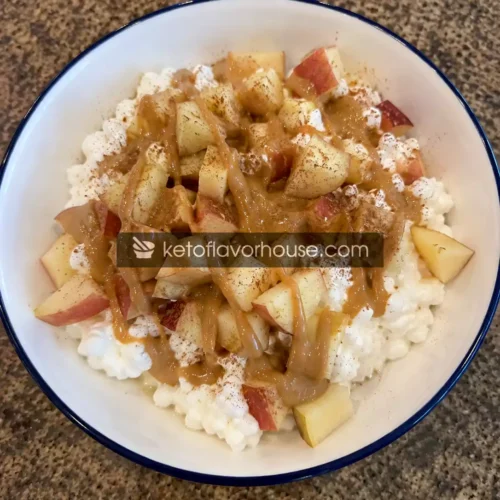 20g Protein Apple Peanut Butter Cottage Cheese Snack