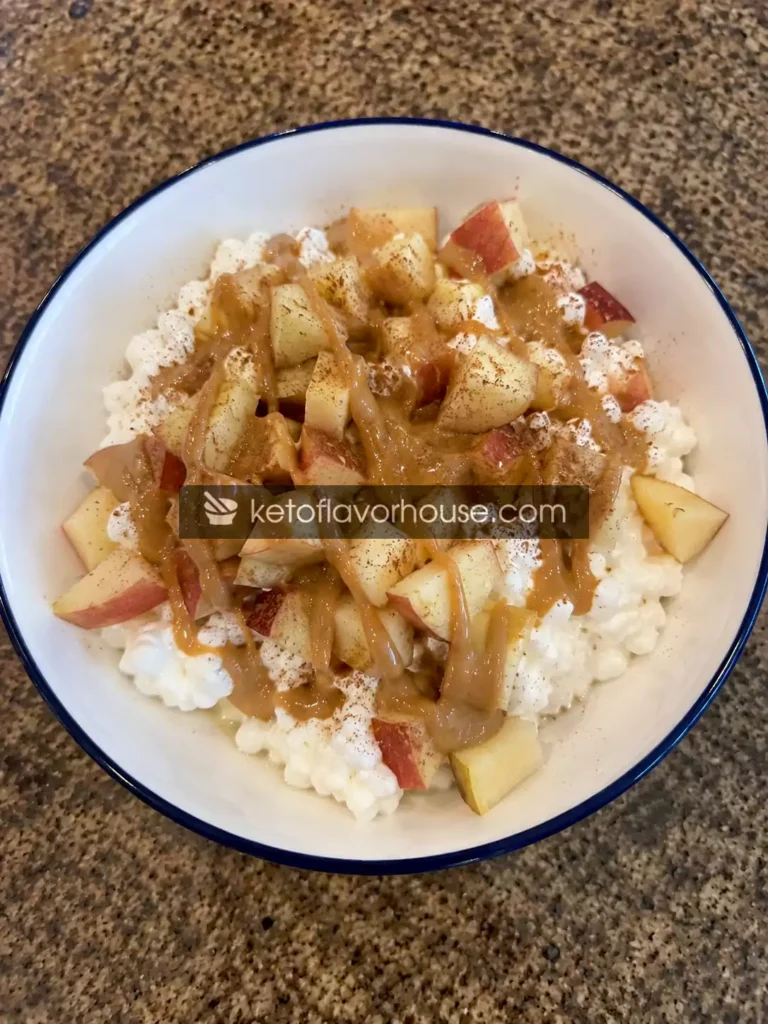 20g Protein Apple Peanut Butter Cottage Cheese Snack