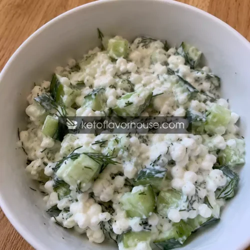 20g Protein Cucumber Dill Cottage Cheese Bowl