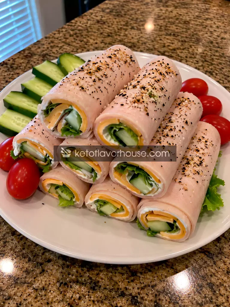 20g Protein Turkey and Cheese Roll-Ups