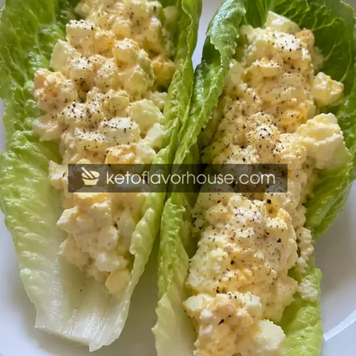 25g Protein Egg Salad Lettuce Wraps