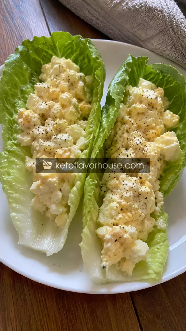 25g Protein Egg Salad Lettuce Wraps