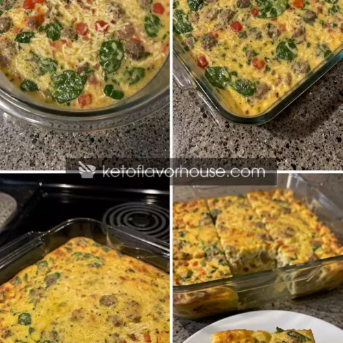 30g Protein Cottage Cheese Breakfast Bake Squares
