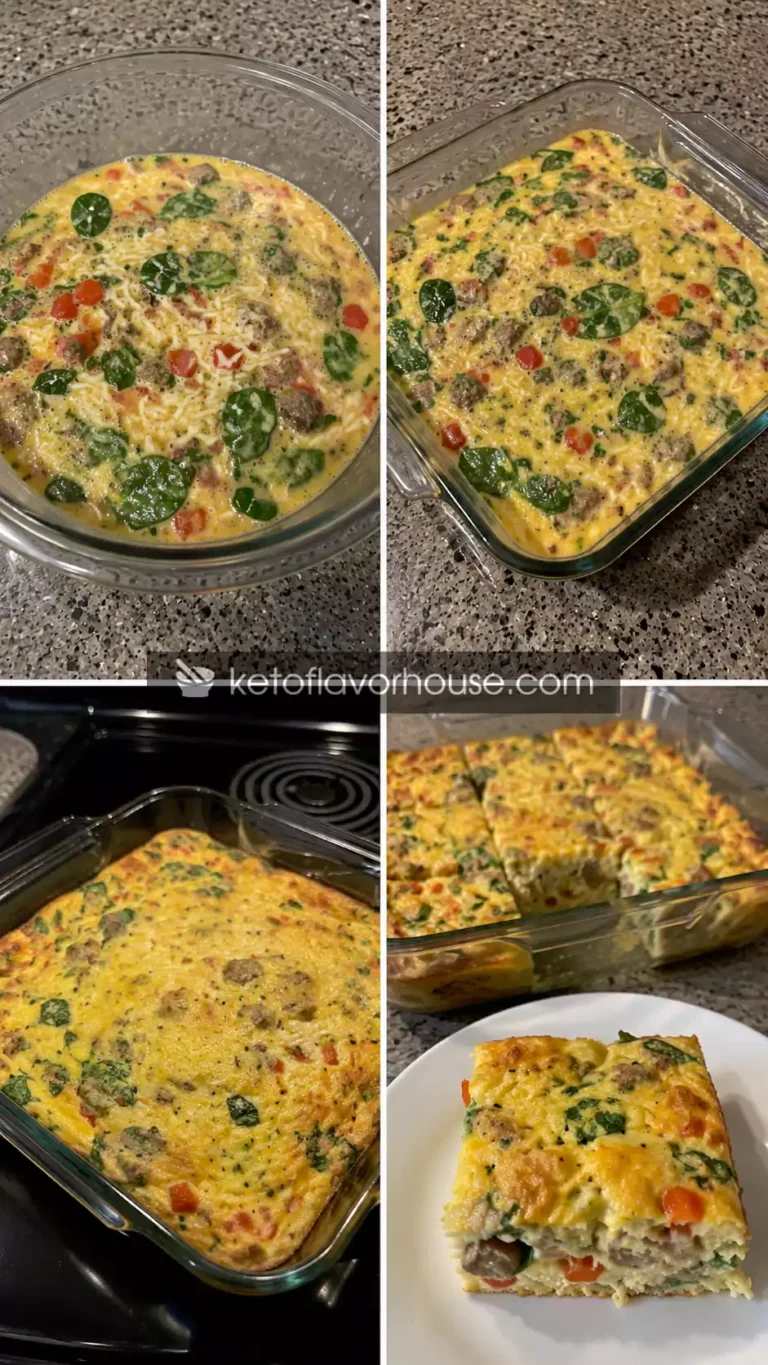 30g Protein Cottage Cheese Breakfast Bake Squares