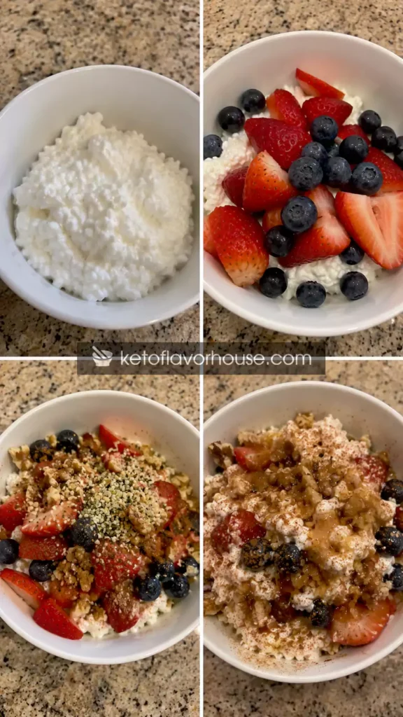30g Protein Cottage Cheese Breakfast Bowl
