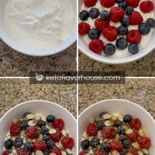 30g Protein Greek Yogurt Berry Breakfast Bowl