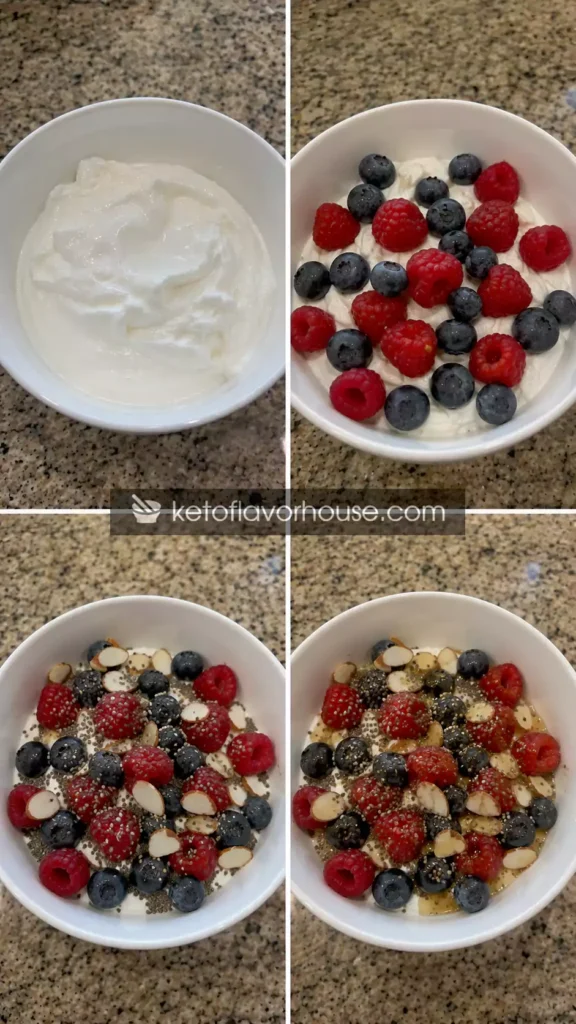 30g Protein Greek Yogurt Berry Breakfast Bowl