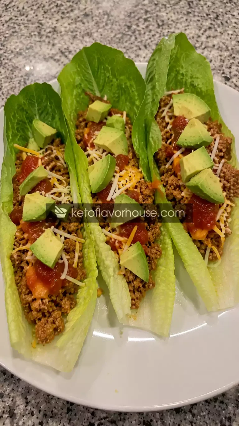 30g Protein Turkey Taco Lettuce Wraps